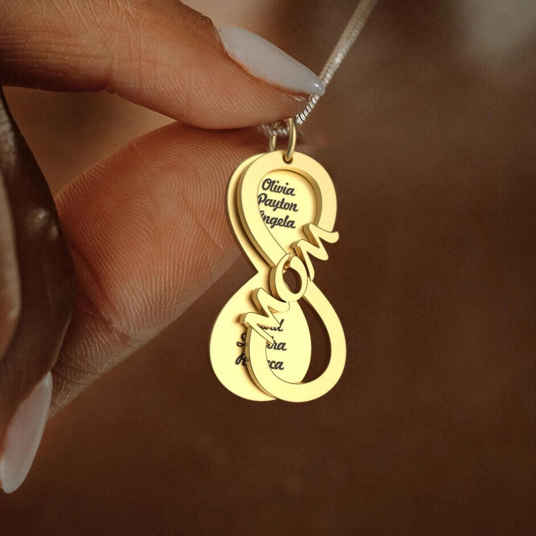 New Mother's Day DIY Retro Simple Sweater Necklace Stainless Steel Pendant