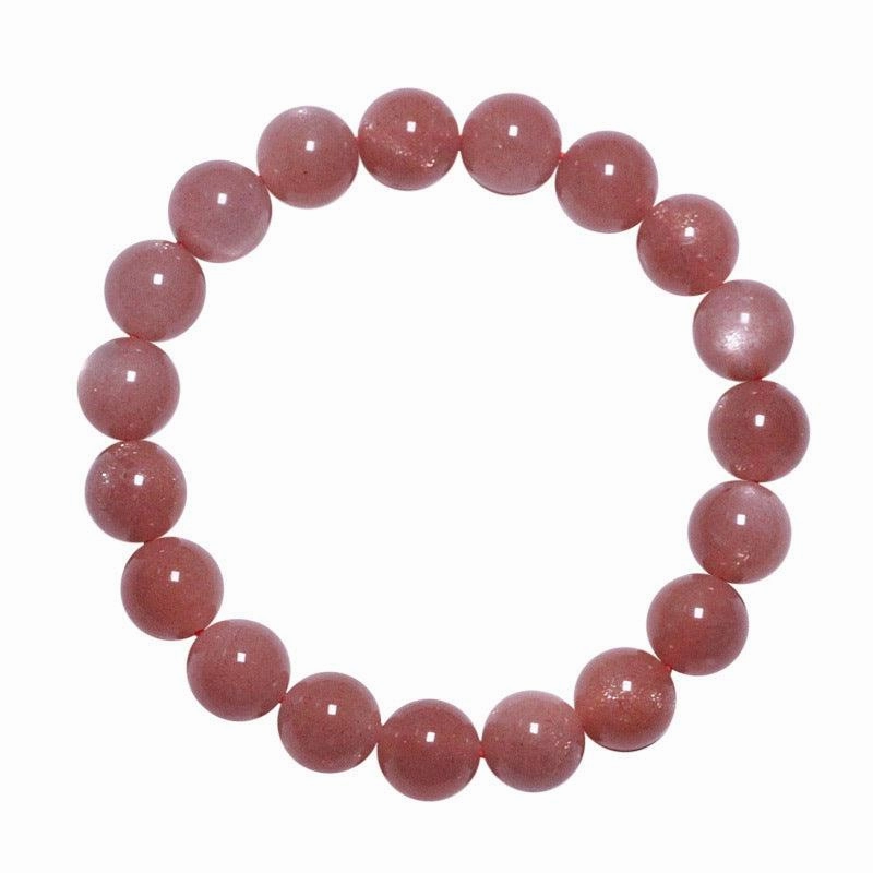 New Natural Orange Moonstone Bracelet Girl