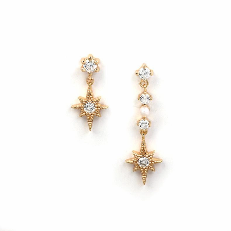 New Sterling Silver Gold Plated Earrings