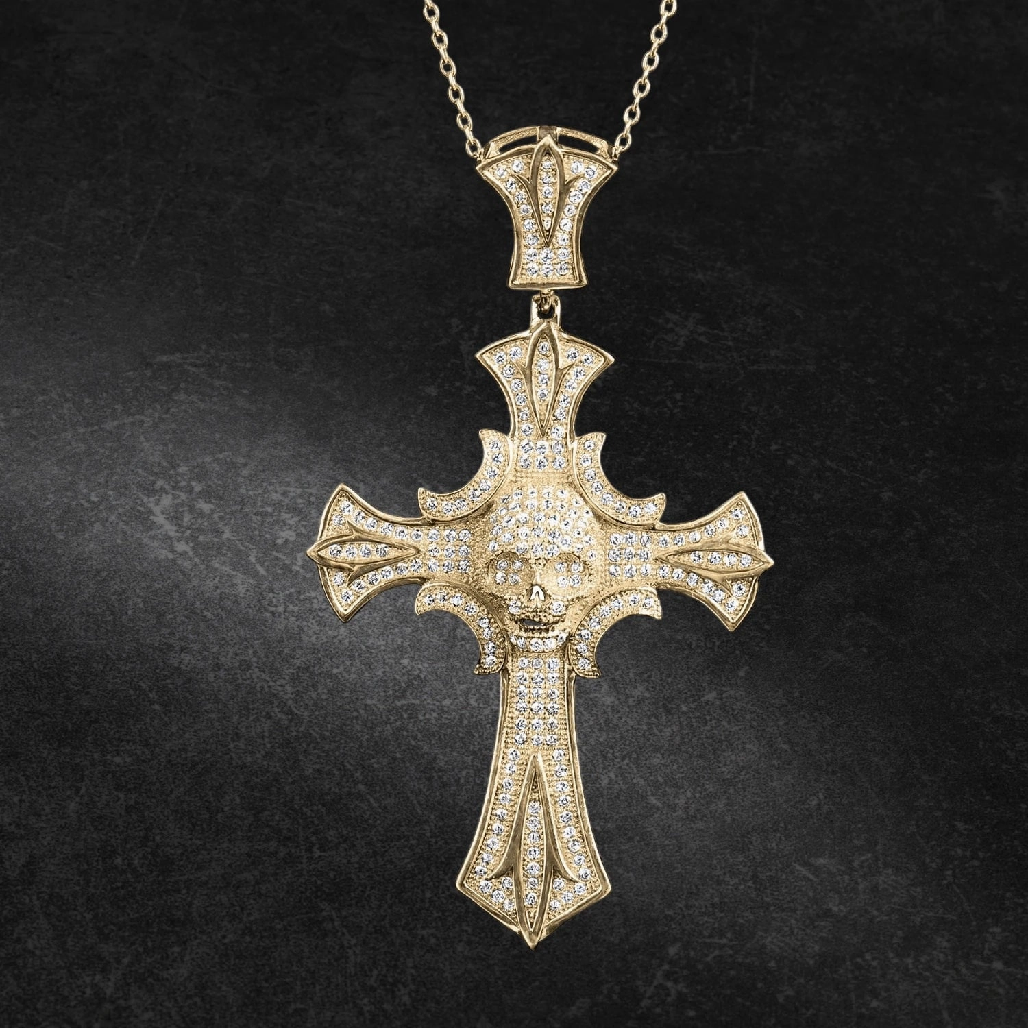 Night Skull Cross Pendant