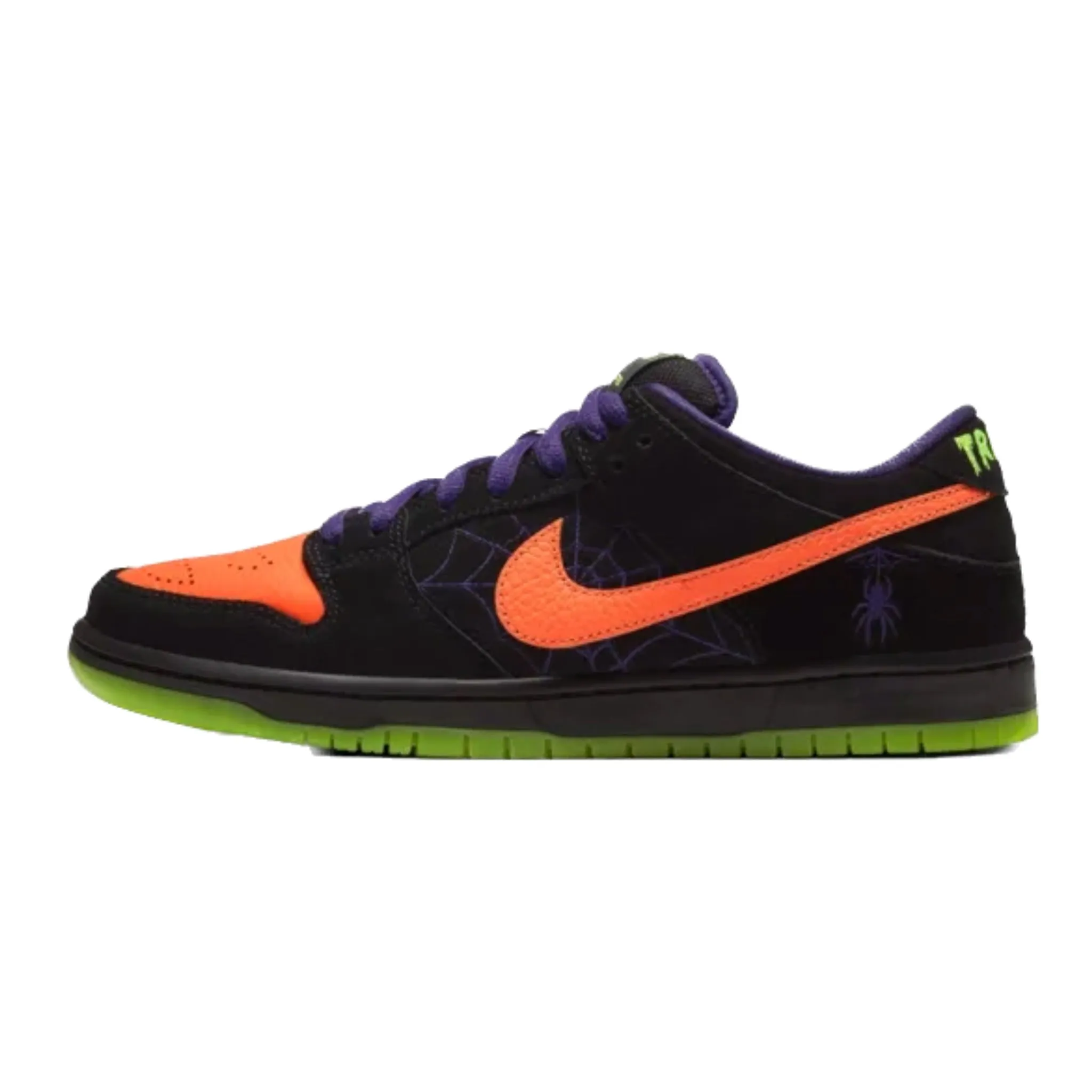 Nike SB Dunk Low Nacht des Unfugs Halloween Schwarz Orange Lila Elektrisches Grün Nike Dunk