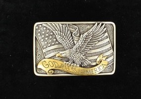 Nocona Eagle Belt Buckle texture-rose-gold  