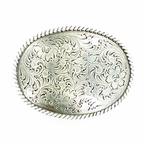 Nocona Oval Belt Buckle texture-rose-gold  
