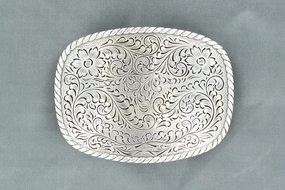 Nocona Scrolled Belt Buckle texture-rose-gold  