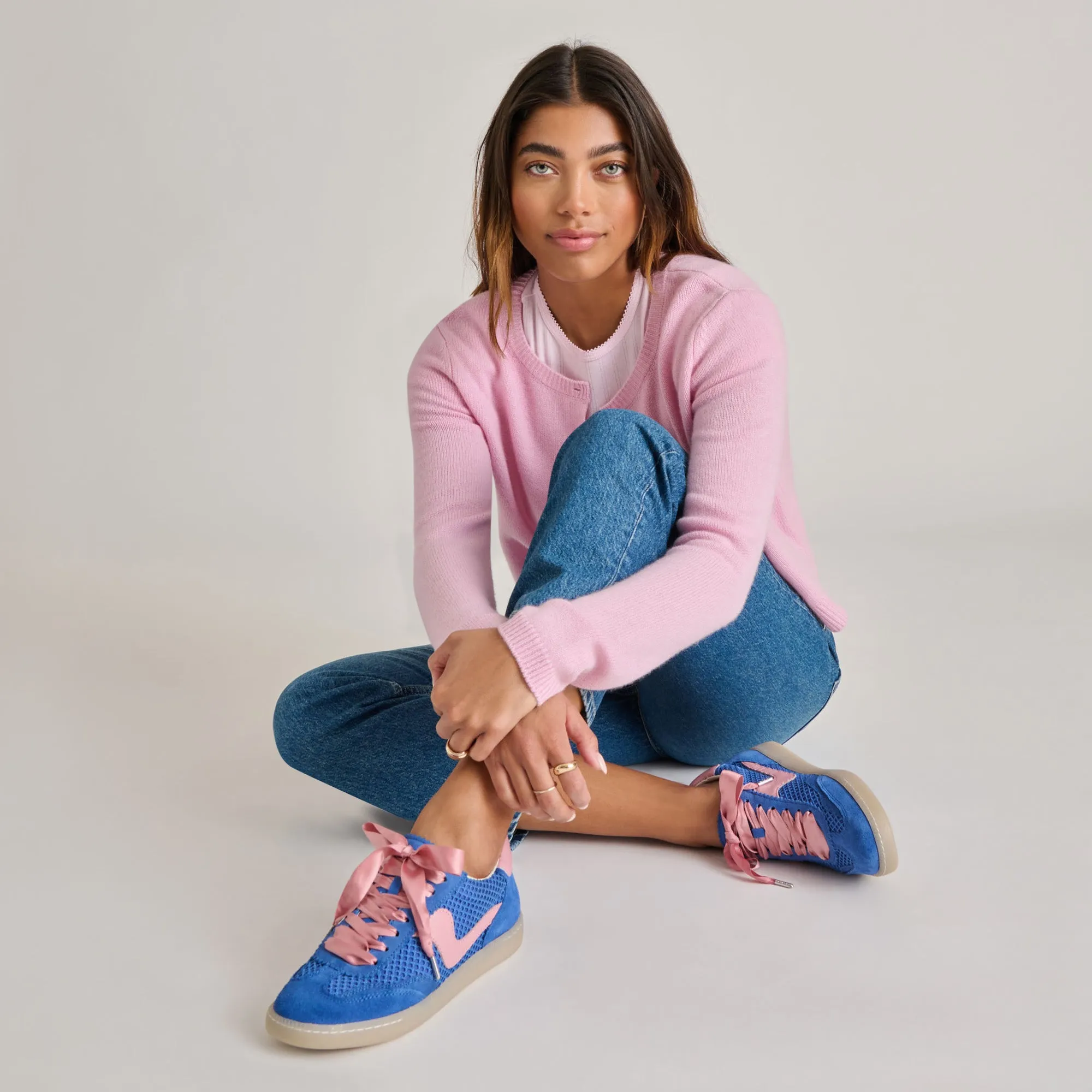 HINWEIS MESH SNEAKERS ROYAL BLAU GEWEBTES MESH