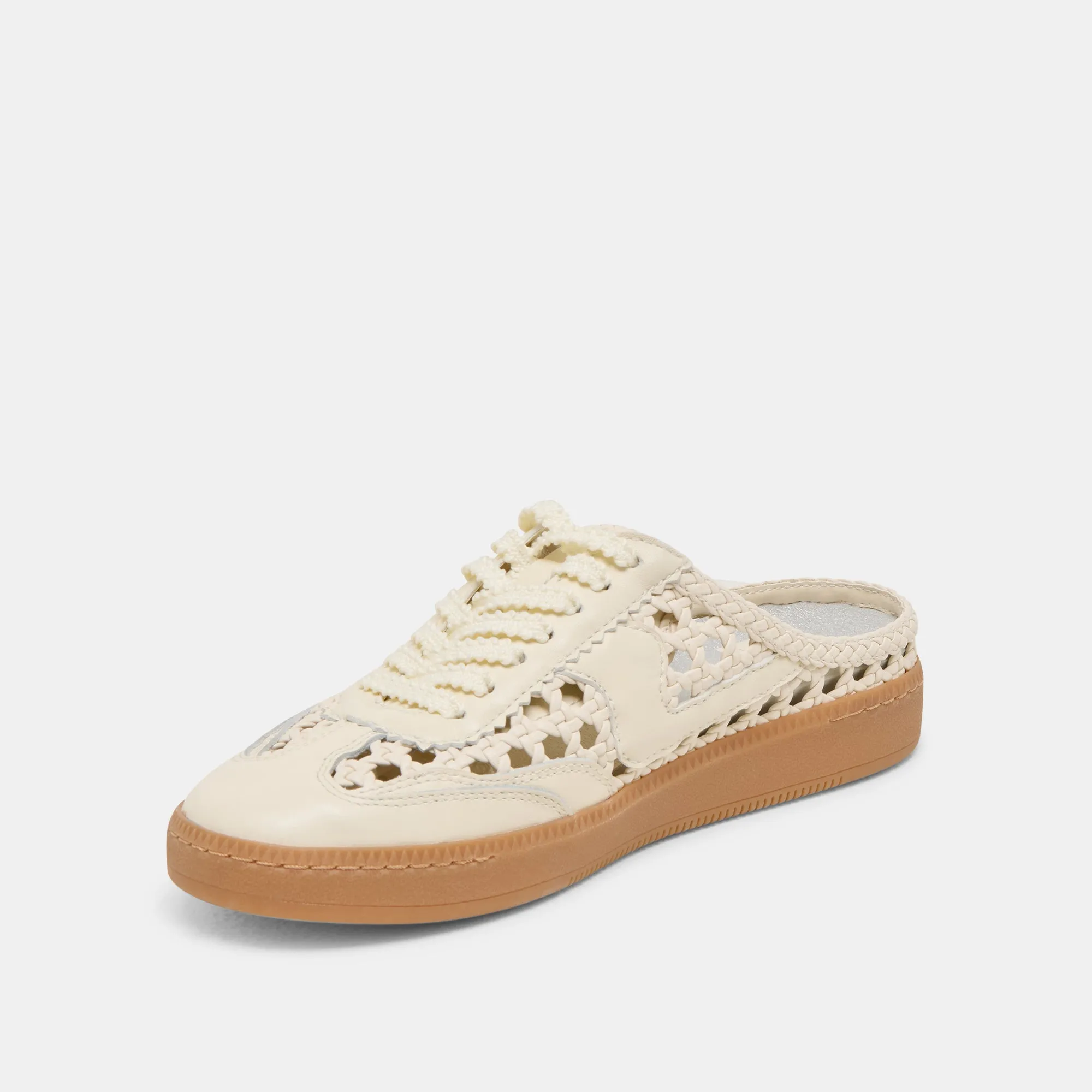 HINWEIS SLIDE GEFLECHTE SNEAKERS OFF WHITE GEFLECHTE STELLA