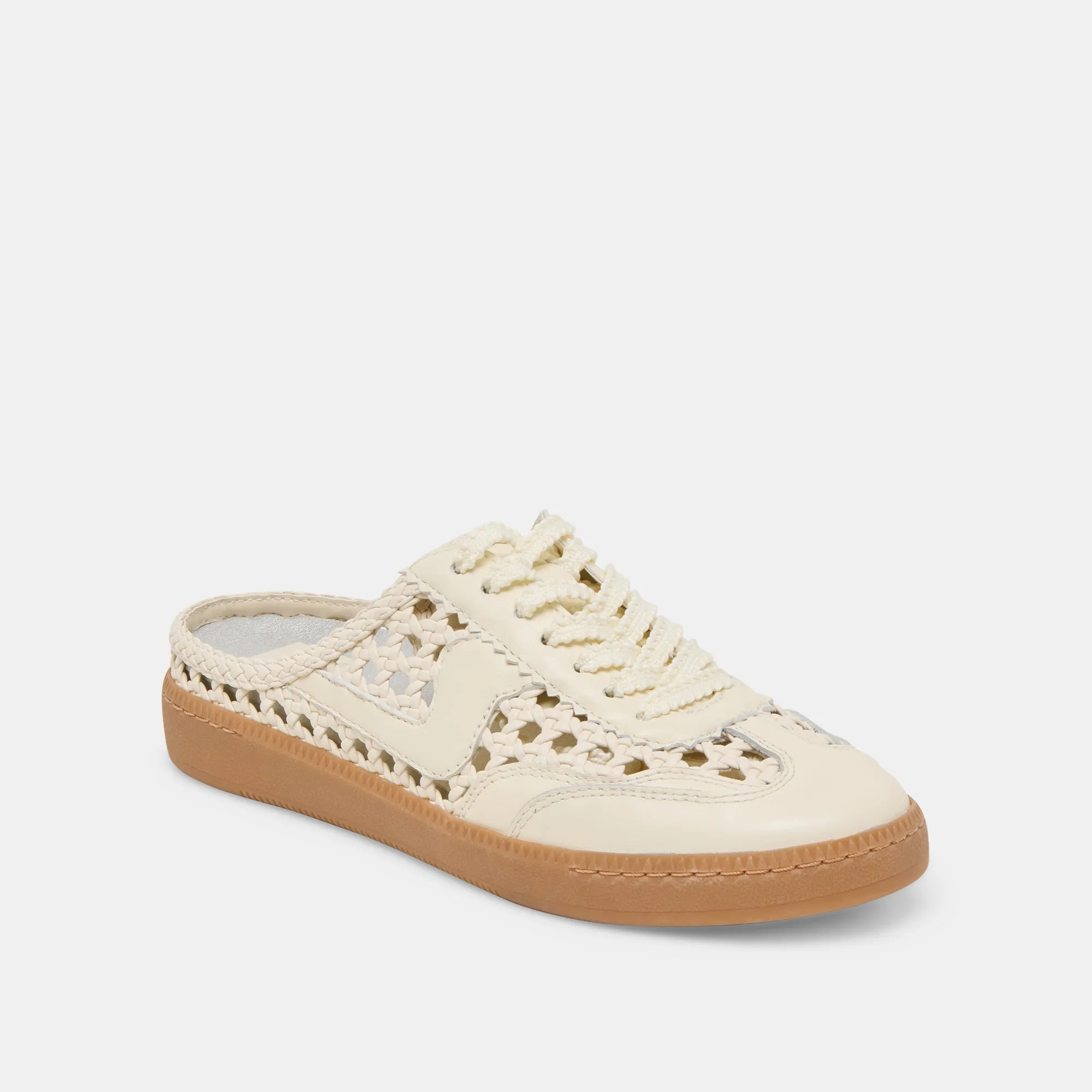 HINWEIS SLIDE GEFLECHTE SNEAKERS OFF WHITE GEFLECHTE STELLA