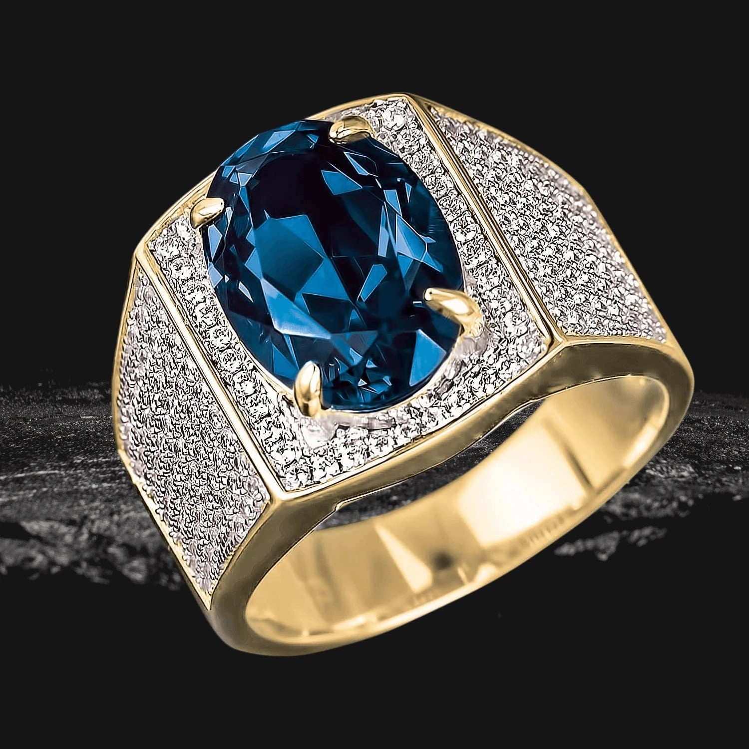 Notorious Blue Men's Ring