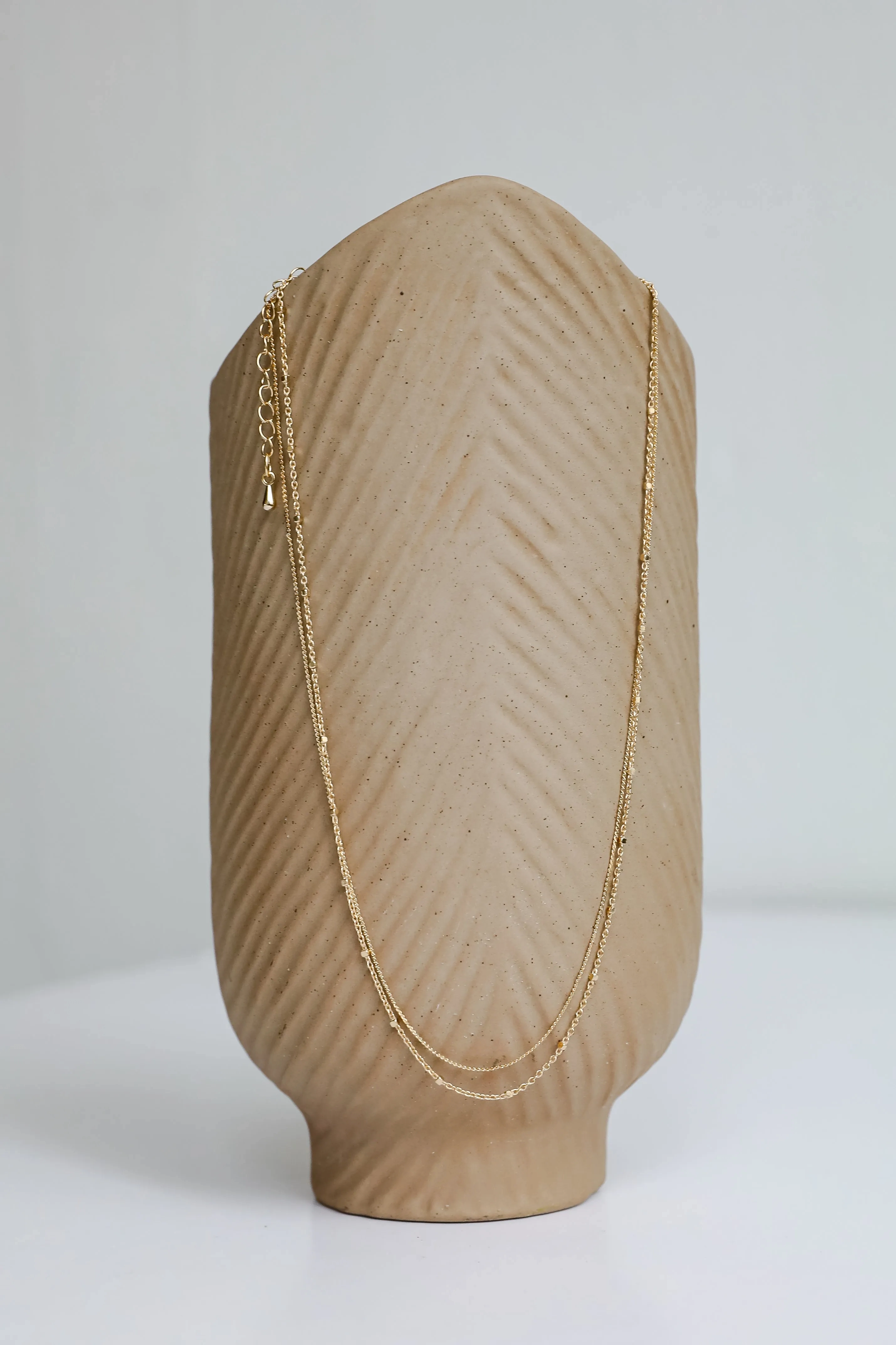Nova Gold Layered Chain Necklace