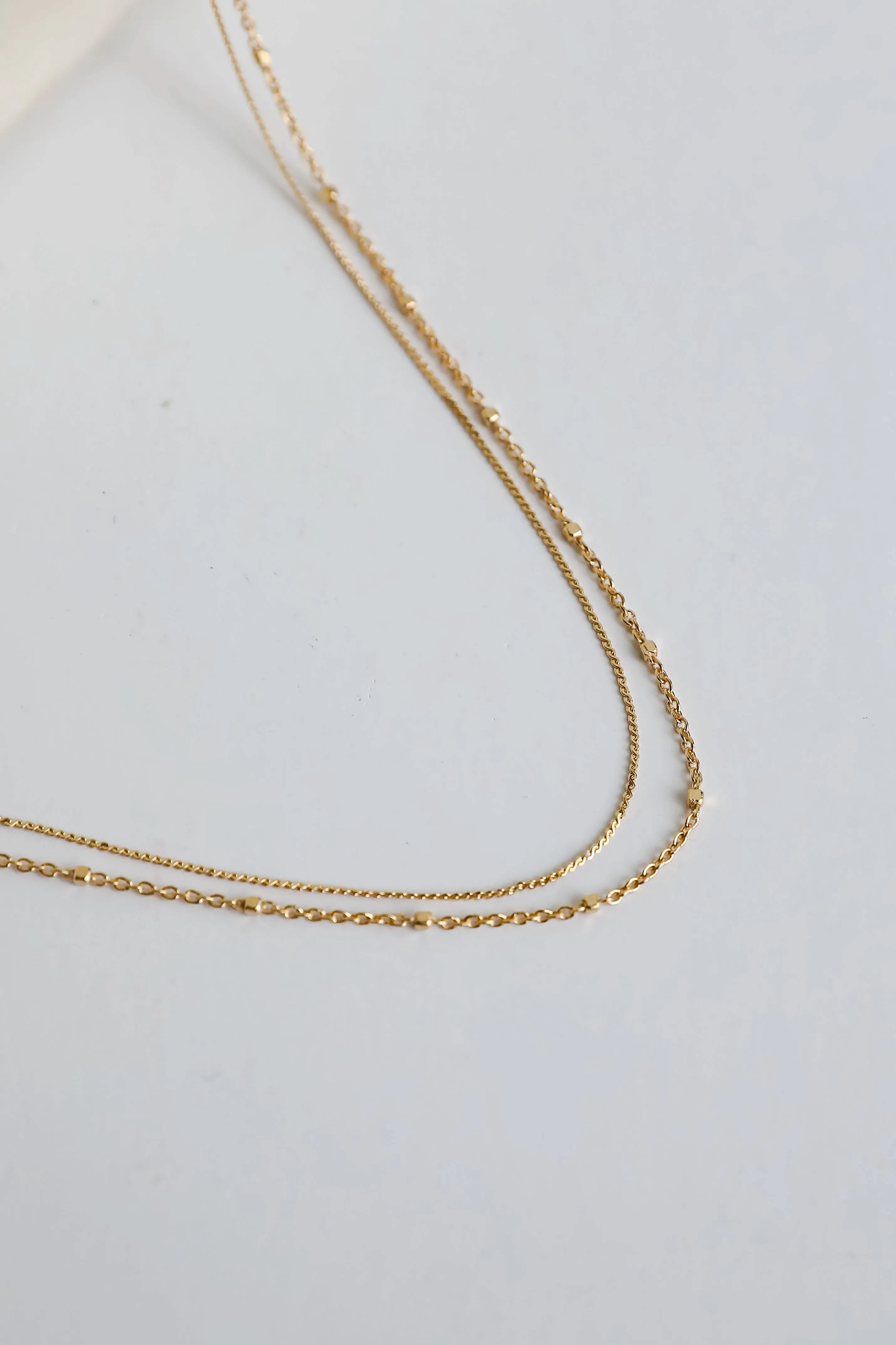 Nova Gold Layered Chain Necklace