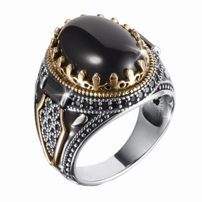 Oblivion Onyx Mens Ring 