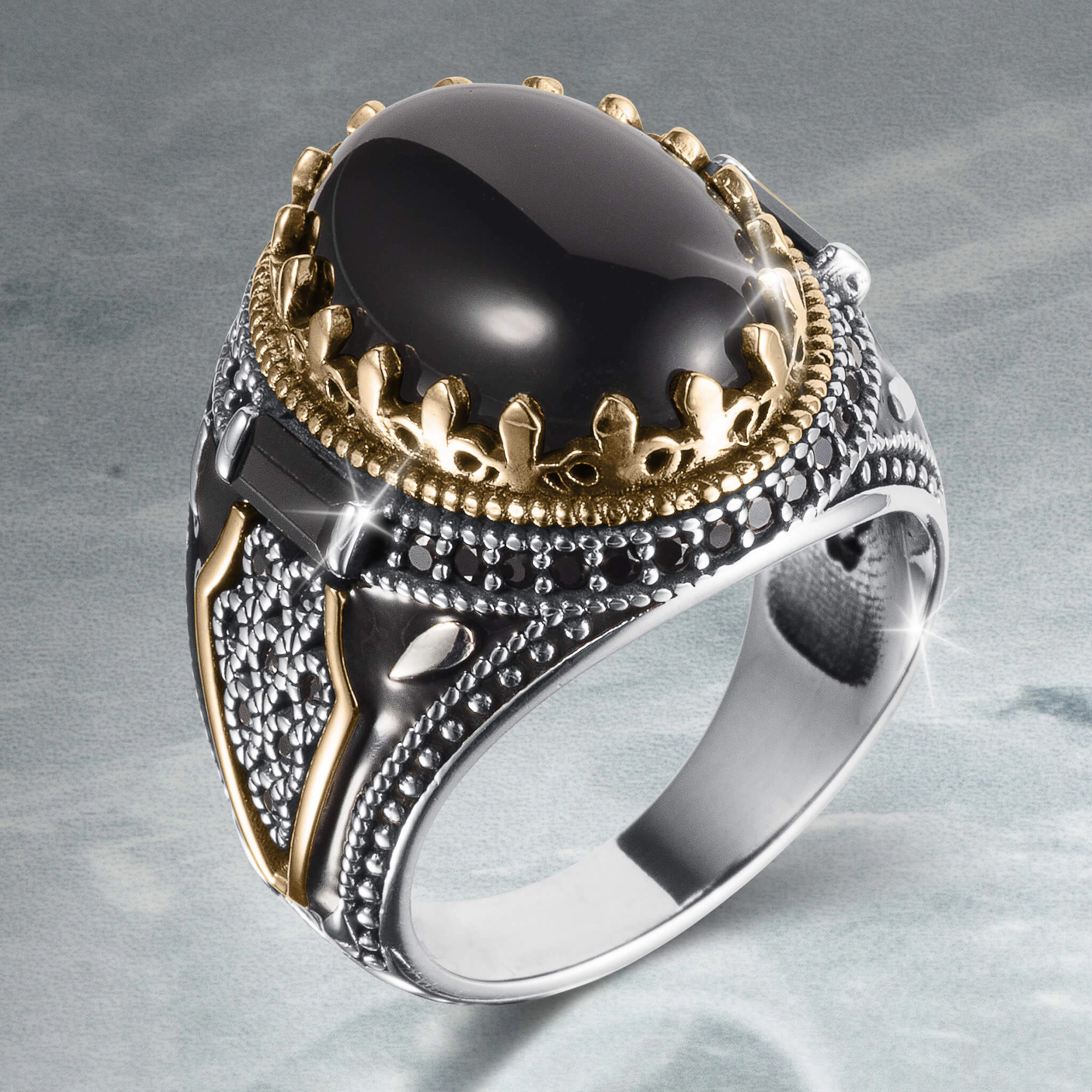 Oblivion Onyx Mens Ring