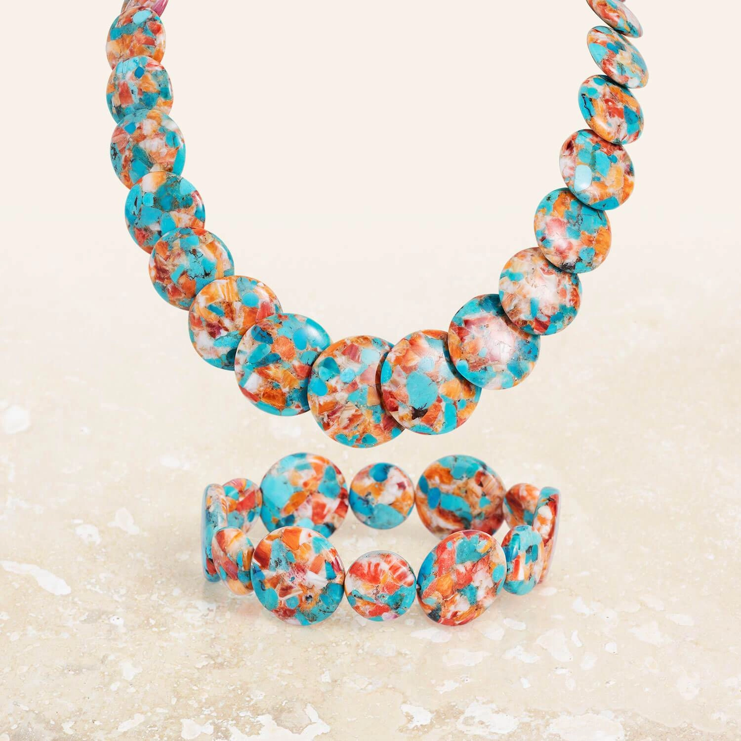 Ocean Splash Turquoise & Shell Bracelet