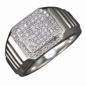 Odyssey Men's Rhodium Ring 