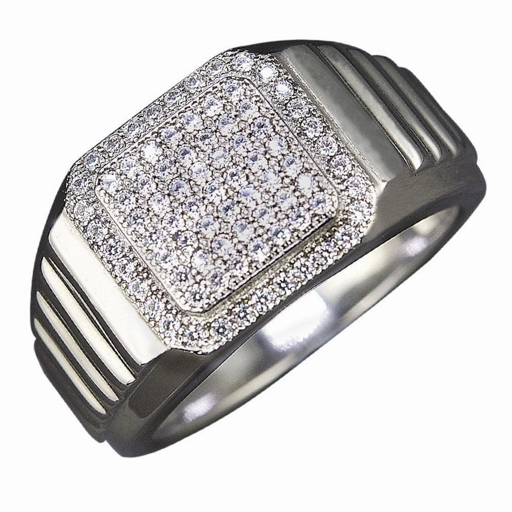 Odyssey Men's Rhodium Ring 