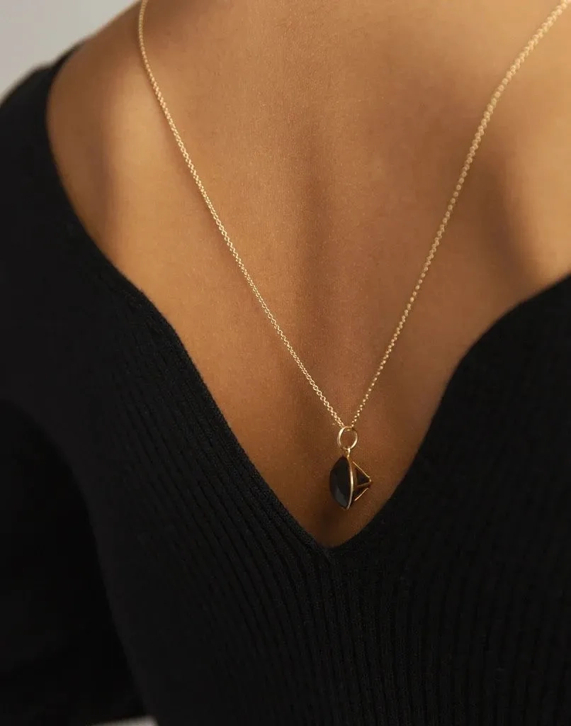 Of Me Silver Necklace w. Diamond
