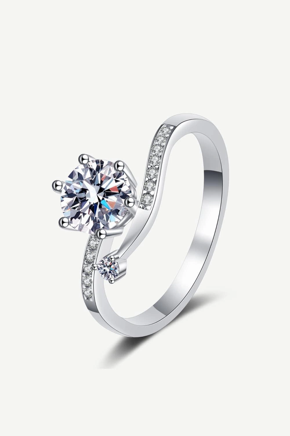 On My Mind 925 Sterling Silver Moissanite Ring 