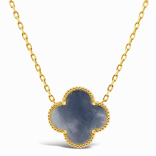 Onyx &amp; Mother of Pearl Reversible Pendant