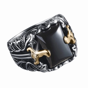 Onyx Sabre Men's Ring 