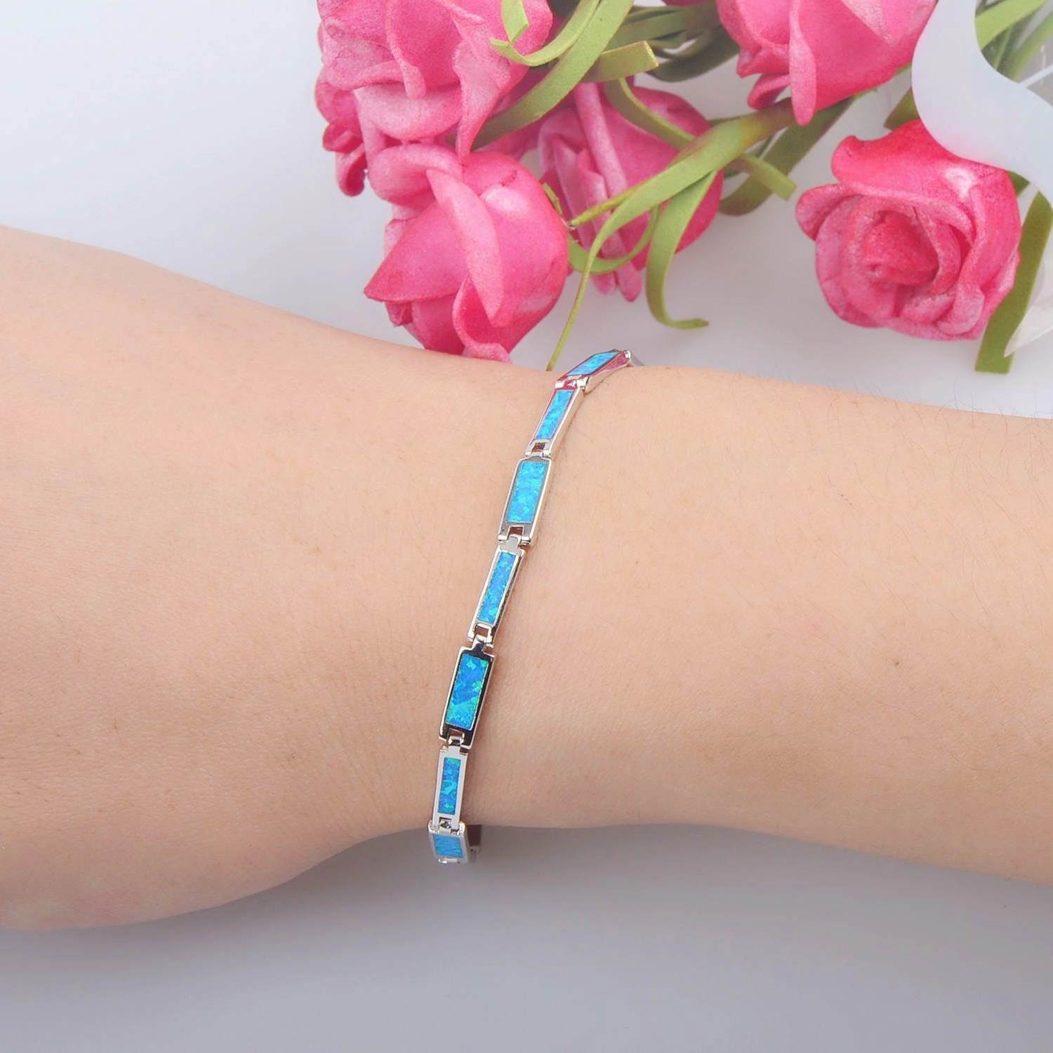 Opal Bracelet Fashion Colored Gems Ornament 