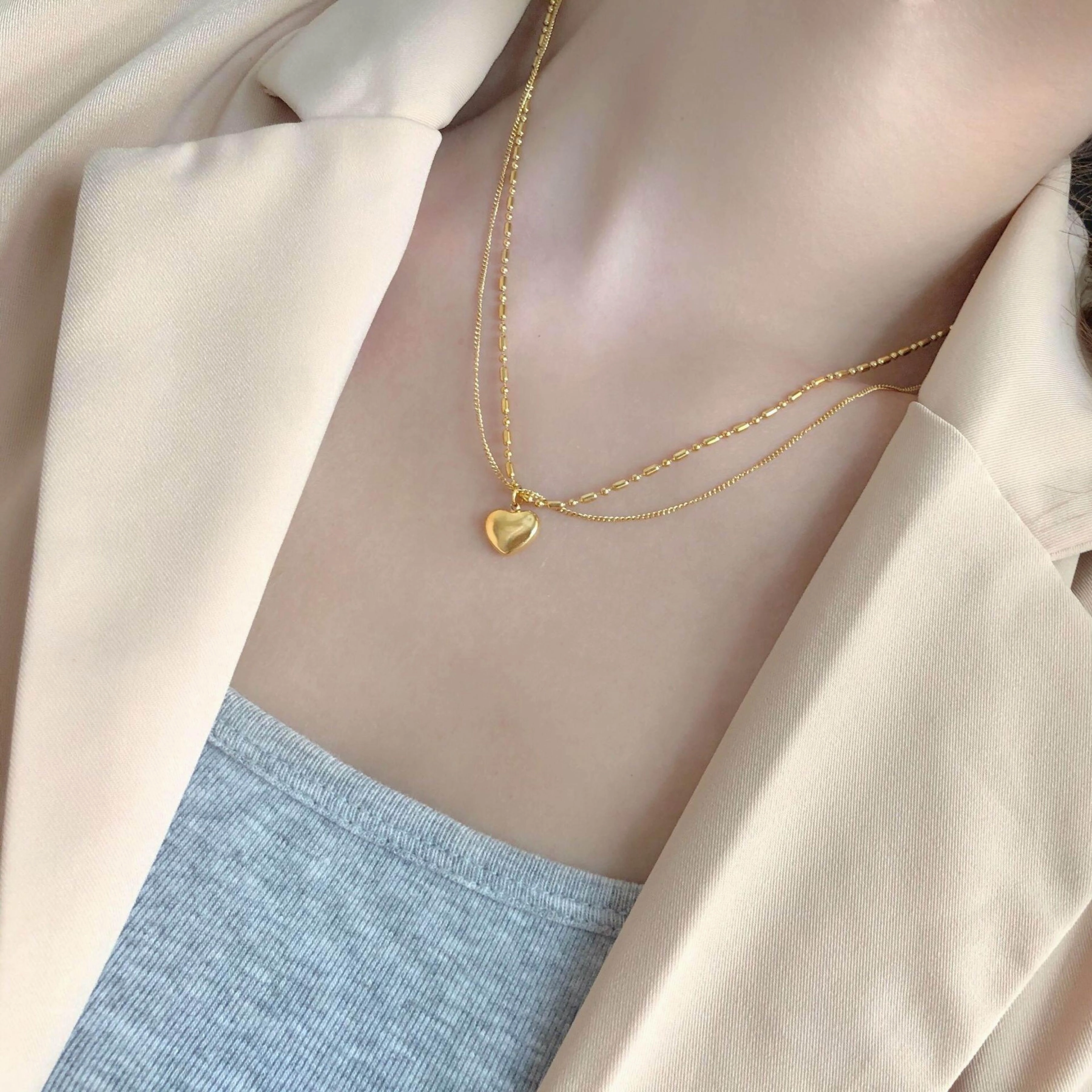 Original Double Layer Love Exquisite Necklace