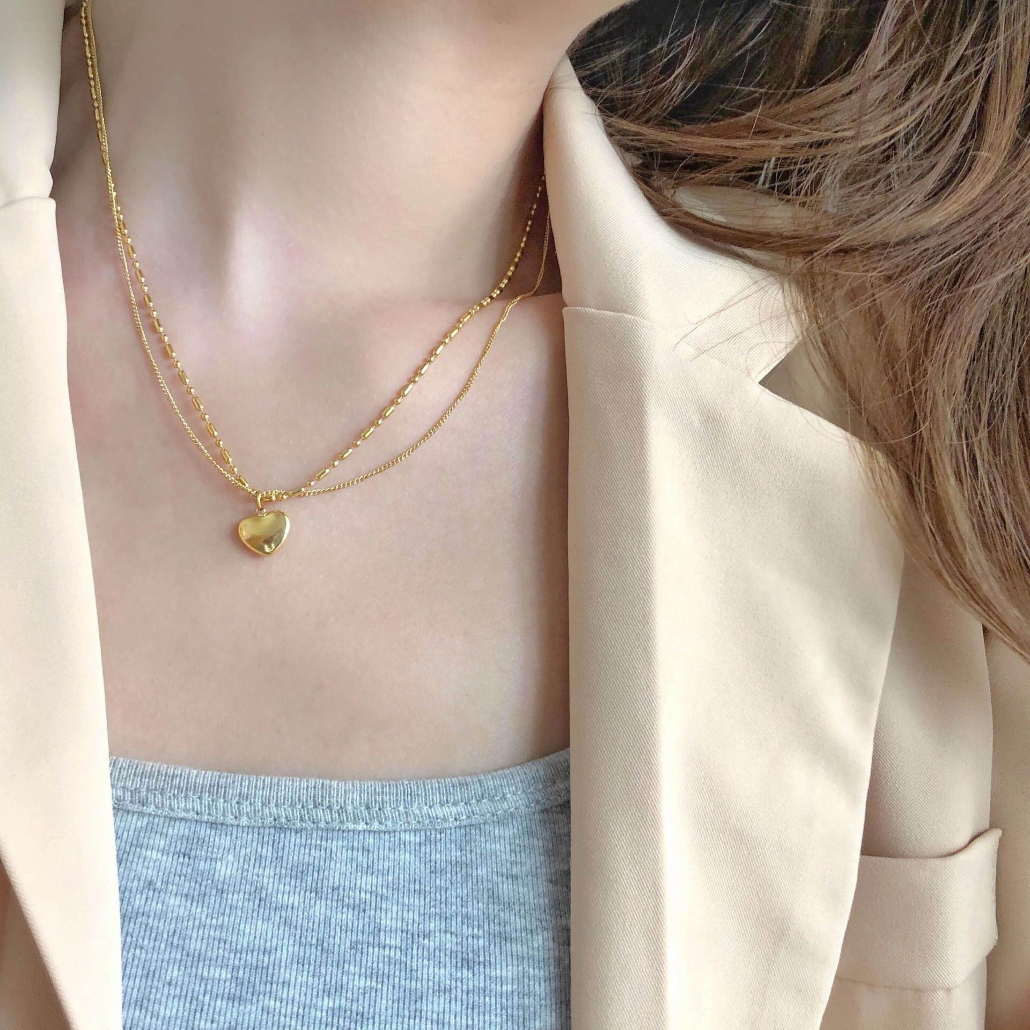 Original Double Layer Love Exquisite Necklace 