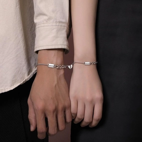 Original Phase Suck A Pair Of Love Couple Bracelet 