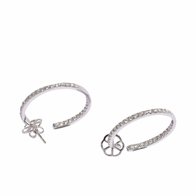 Ouzounian Jewelry Diamond Hoop Earrings 