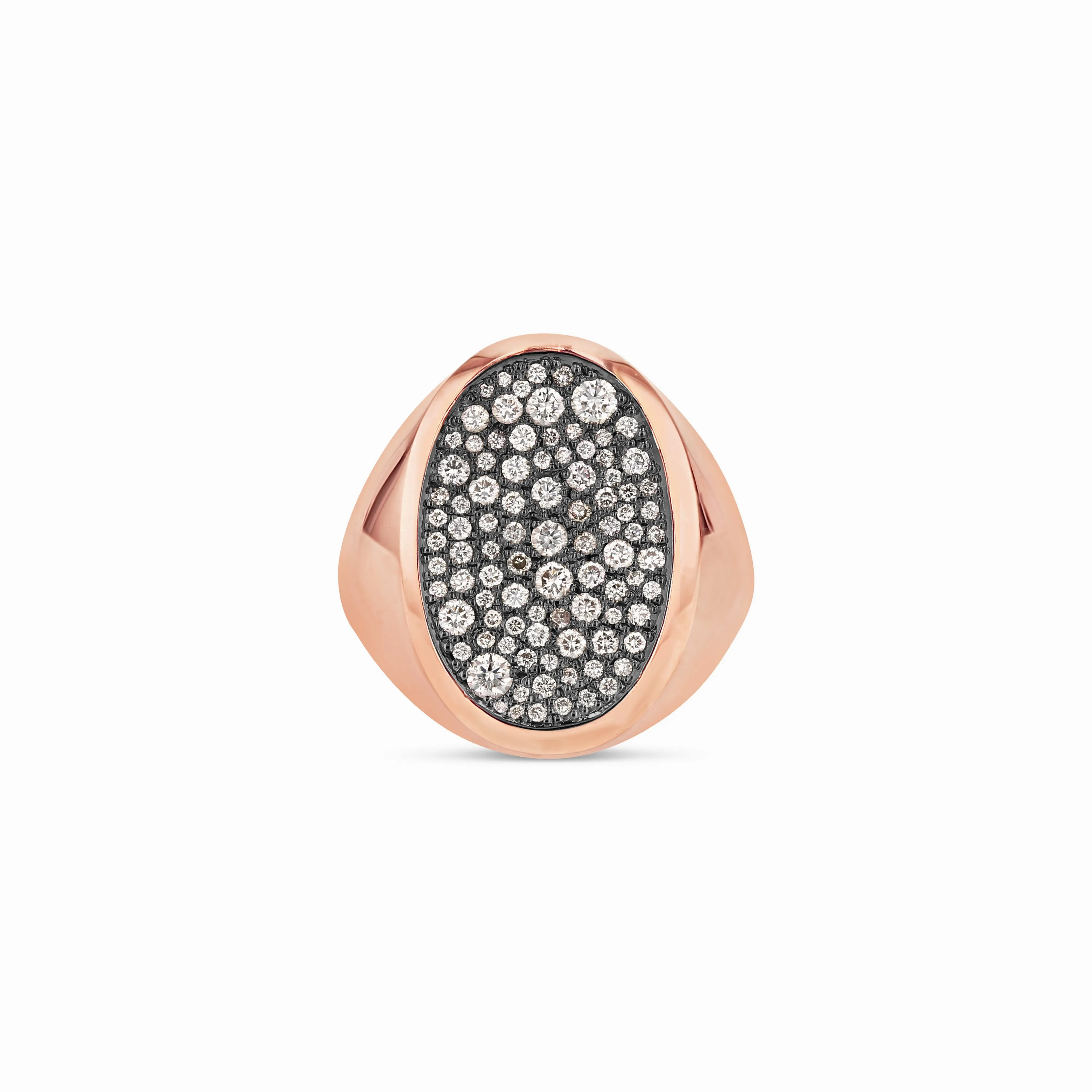 Oval Galaxy Signet Ring (Black)