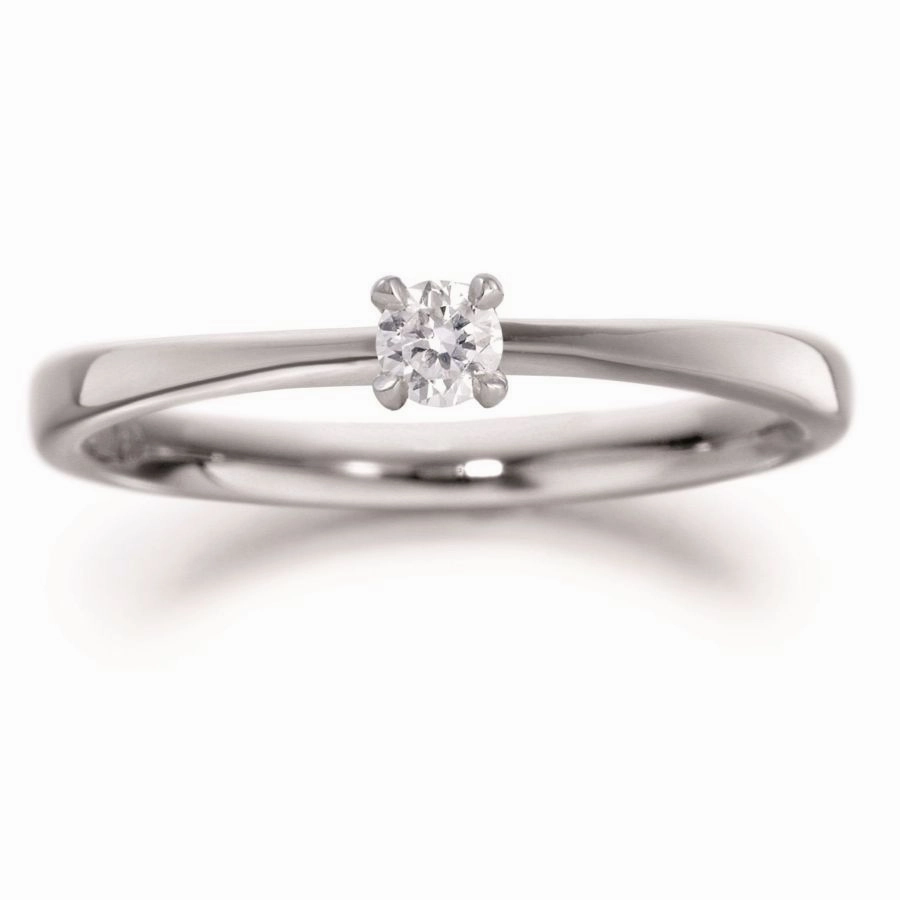 Palladium Solitaire Single diamond ring texture-diamond  
