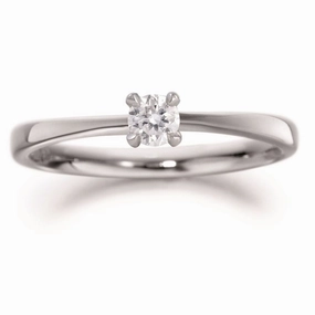 Palladium Solitaire single stone diamond ring texture-diamond  