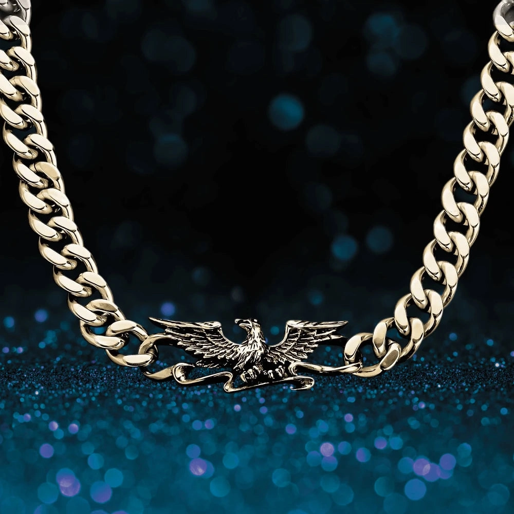 Patriot Eagle Gold Necklace