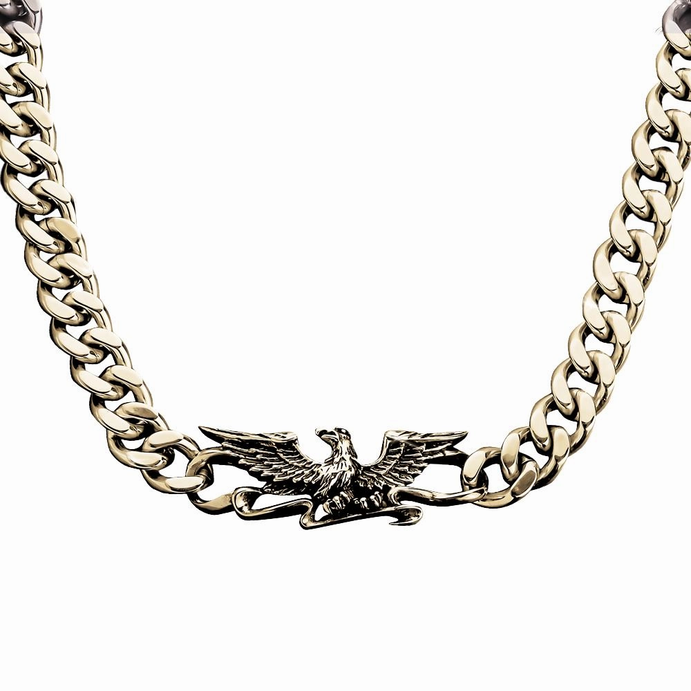 Patriot Eagle Gold Necklace 