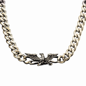 Patriot Eagle Gold Necklace 