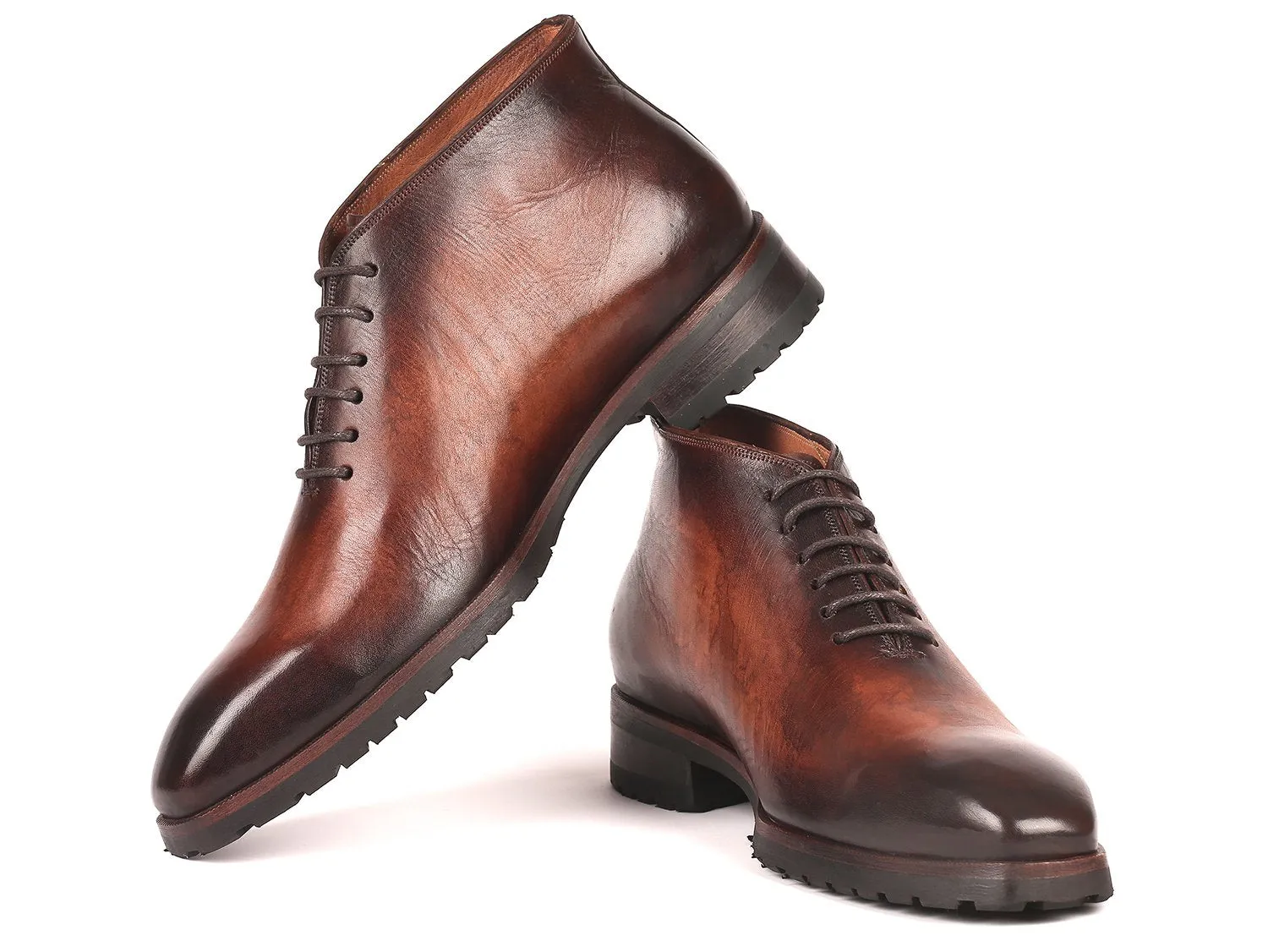 Paul Parkman Schuhe Paul Parkman Herren Knöchelstiefel in Braun Gebürstet