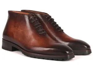 Paul Parkman Schuhe Paul Parkman Herren Knöchelstiefel in Braun Gebürstet