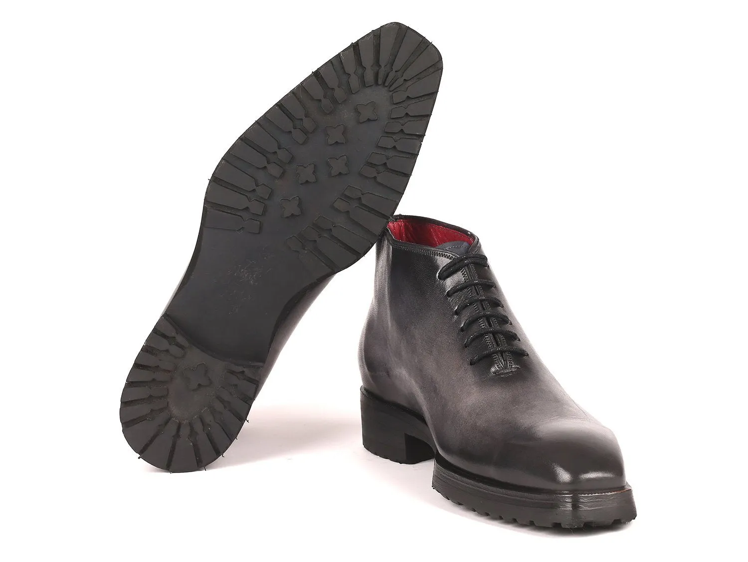 Paul Parkman Schuhe Paul Parkman Herren Knöchelstiefel in Grau Gebürstet
