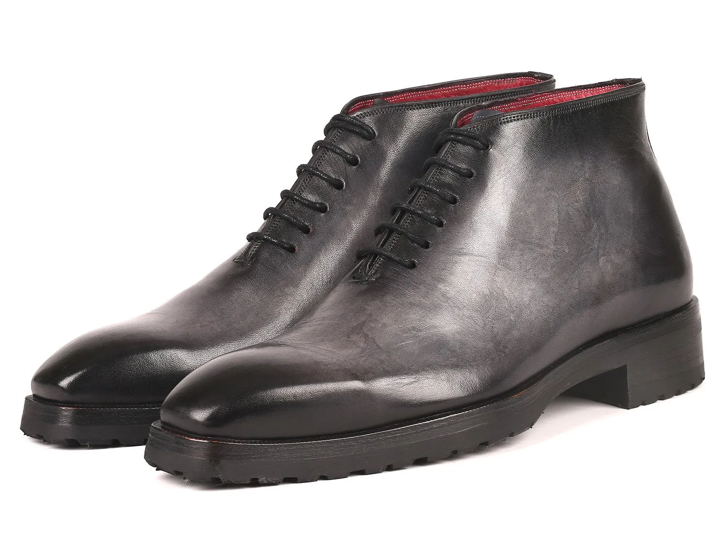 Paul Parkman Schuhe Paul Parkman Herren Knöchelstiefel in Grau Gebürstet