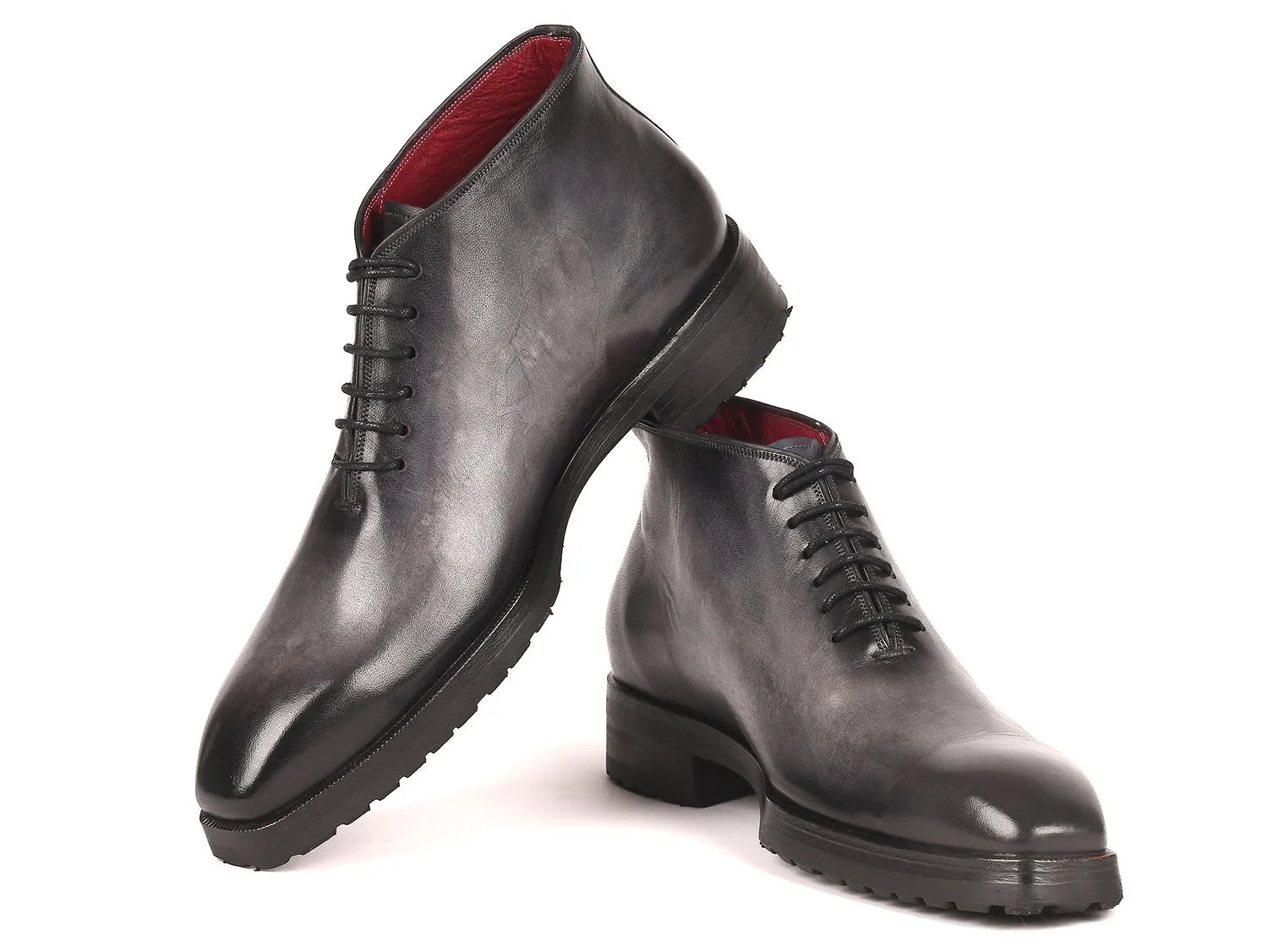 Paul Parkman Schuhe Paul Parkman Herren Knöchelstiefel in Grau Gebürstet