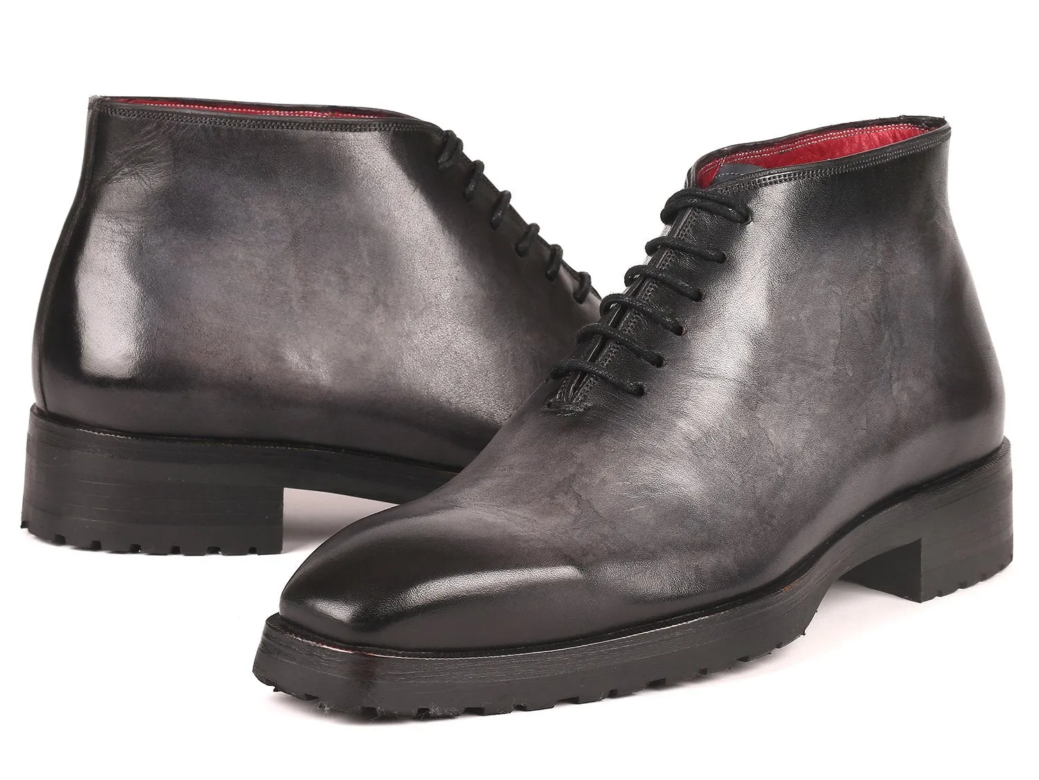 Paul Parkman Schuhe Paul Parkman Herren Knöchelstiefel in Grau Gebürstet