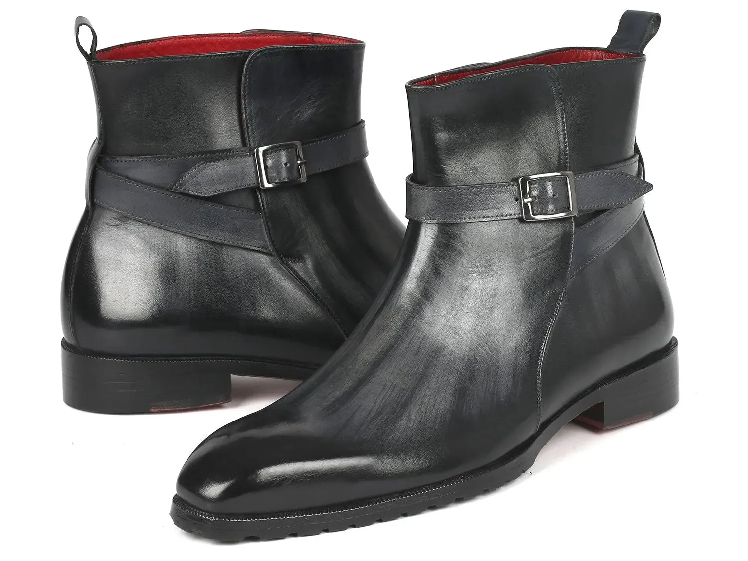 Paul Parkman Schuhe Paul Parkman Herren Jodhpur Stiefel in Grau Patina