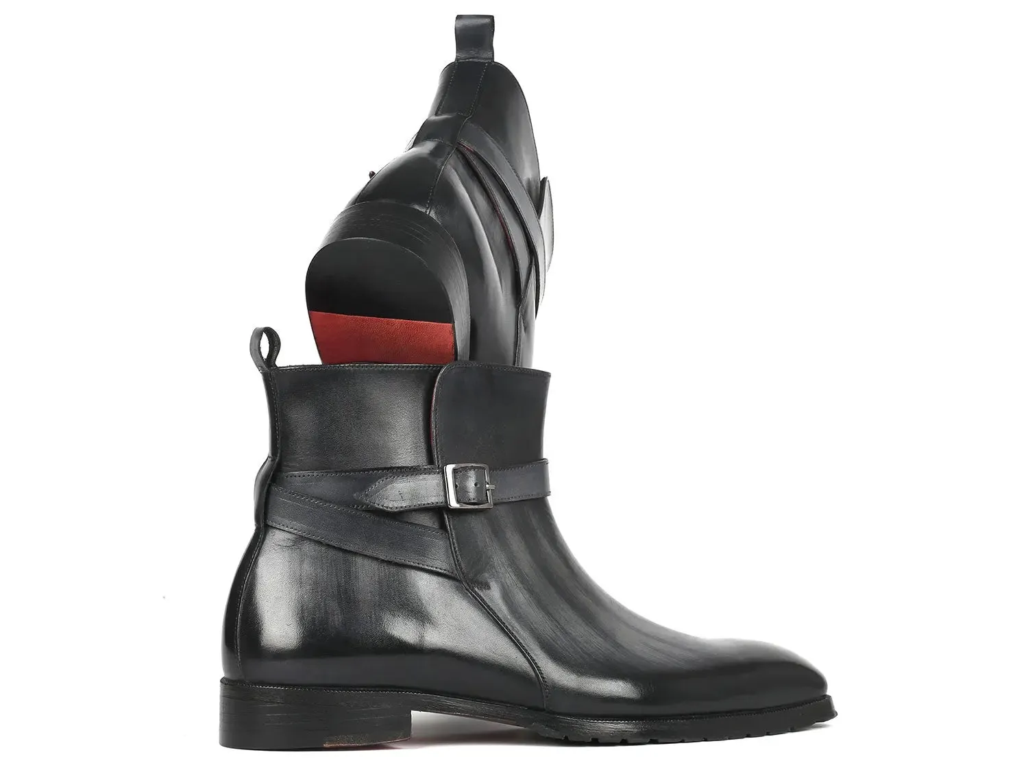 Paul Parkman Schuhe Paul Parkman Herren Jodhpur Stiefel in Grau Patina