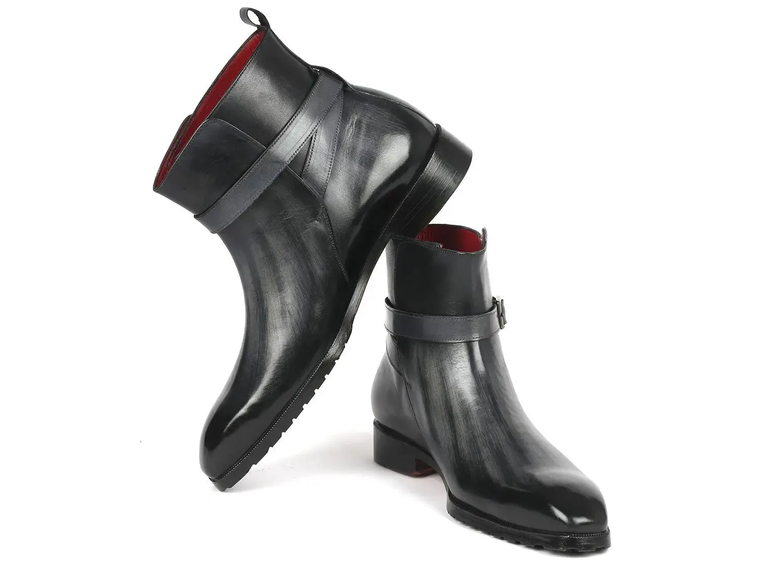 Paul Parkman Schuhe Paul Parkman Herren Jodhpur Stiefel in Grau Patina