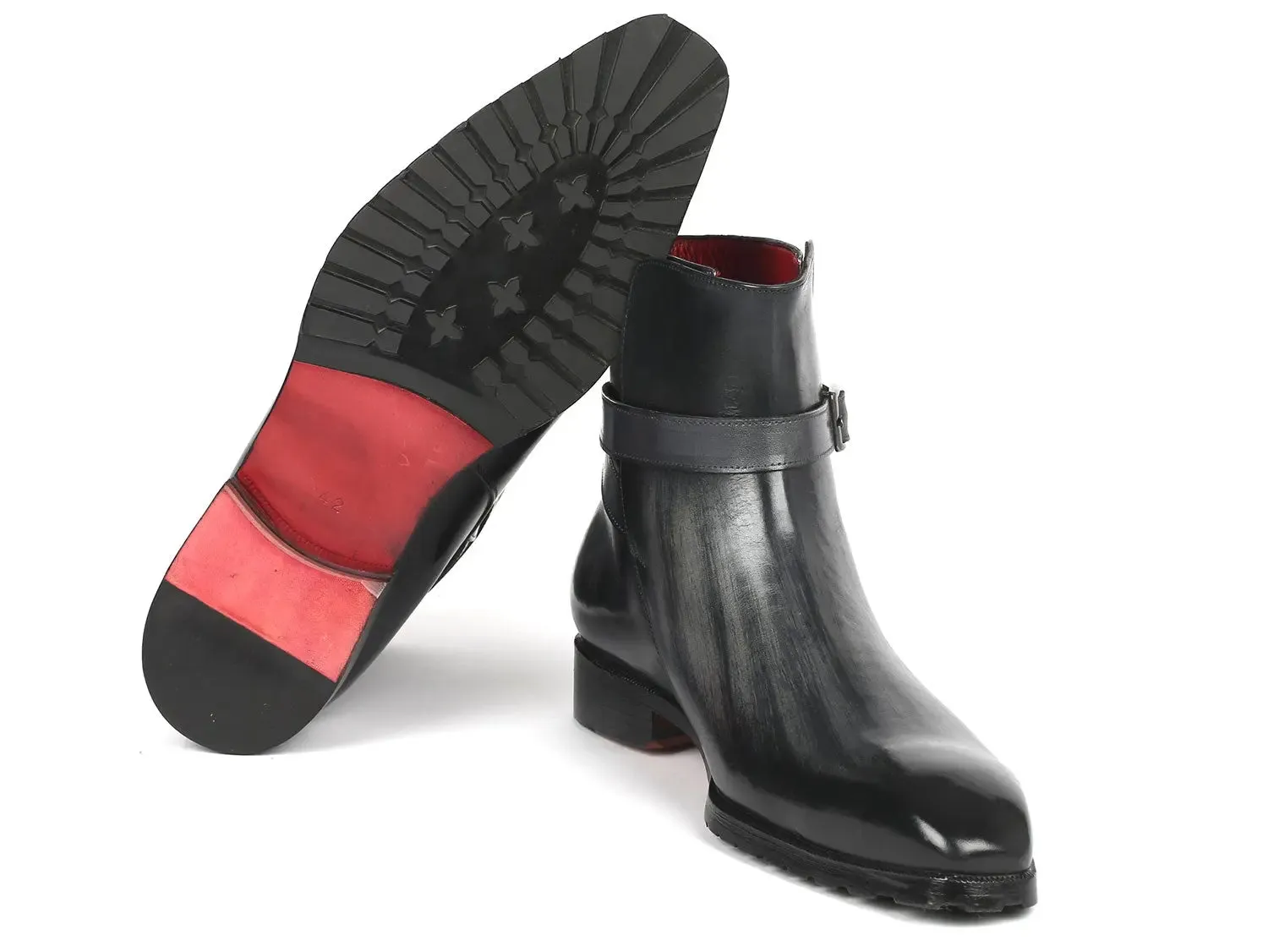 Paul Parkman Schuhe Paul Parkman Herren Jodhpur Stiefel in Grau Patina