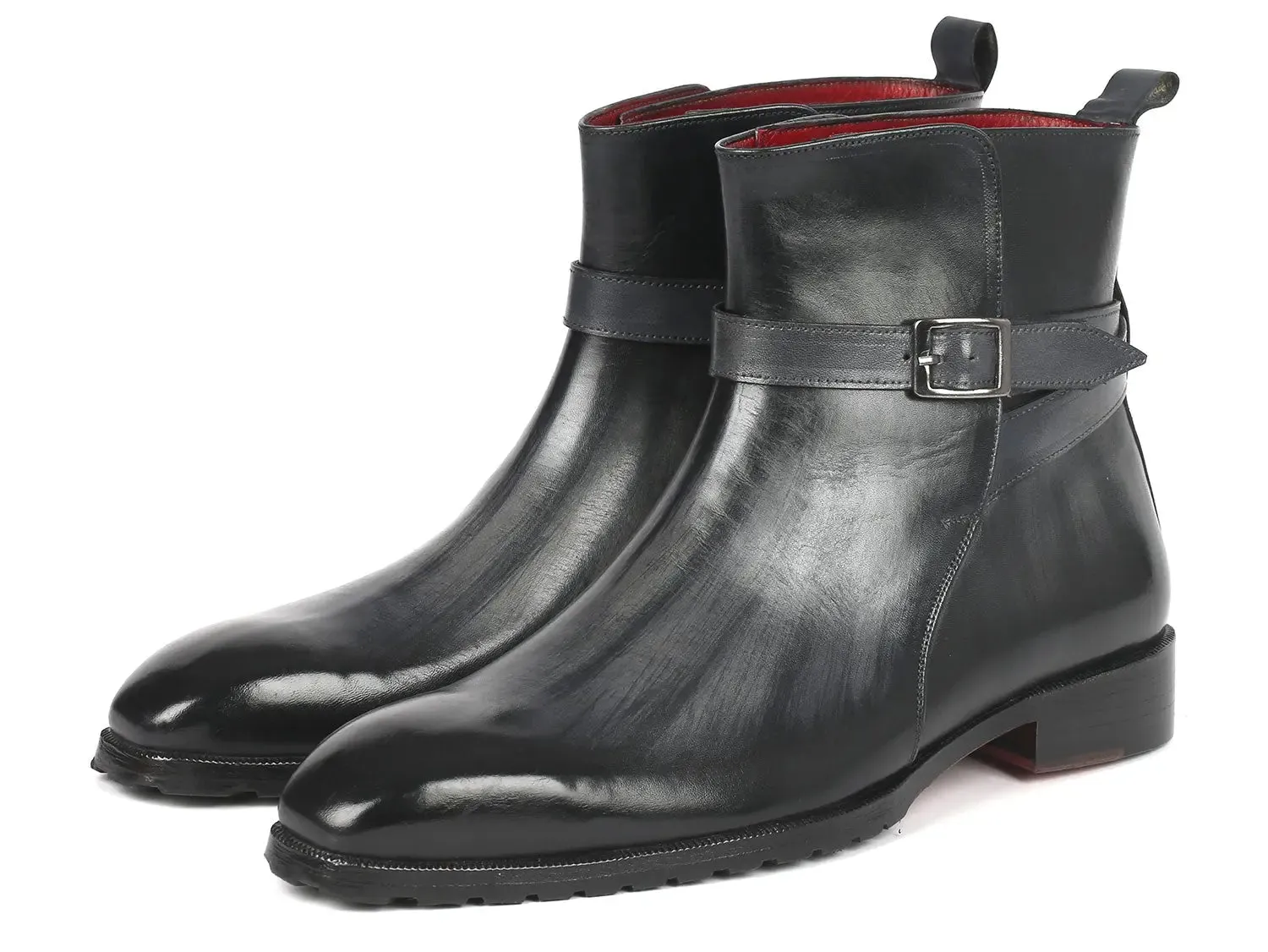 Paul Parkman Schuhe Paul Parkman Herren Jodhpur Stiefel in Grau Patina