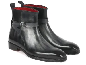 Paul Parkman Schuhe Paul Parkman Herren Jodhpur Stiefel in Grau Patina