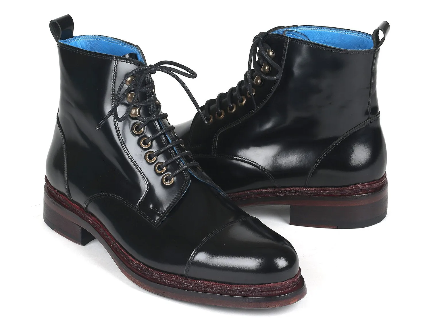 Paul Parkman Schuhe Paul Parkman Hochglanz-Lederstiefel in Schwarz