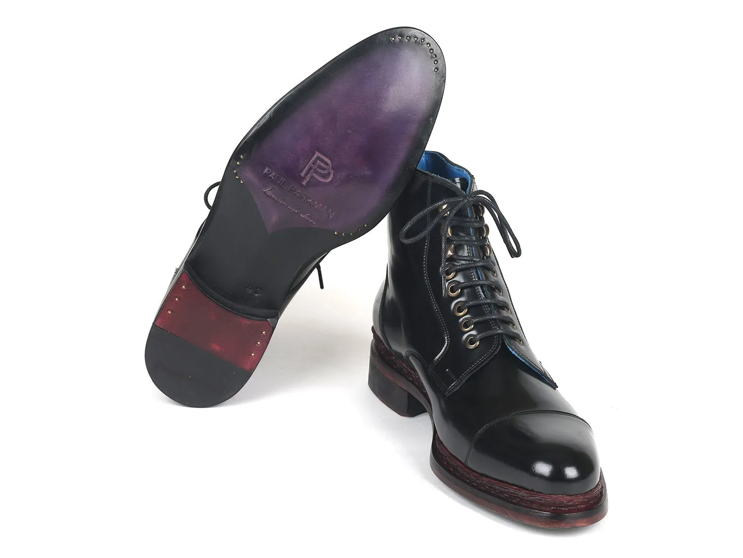 Paul Parkman Schuhe Paul Parkman Hochglanz-Lederstiefel in Schwarz