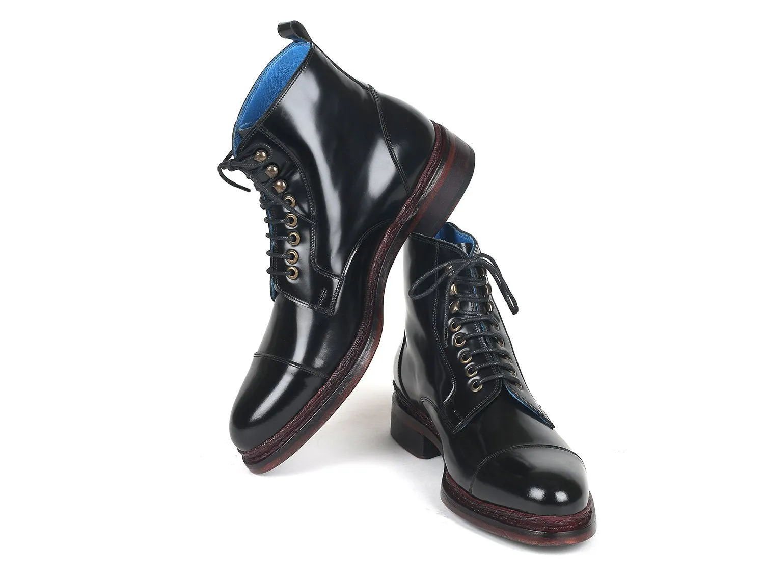 Paul Parkman Schuhe Paul Parkman Hochglanz-Lederstiefel in Schwarz