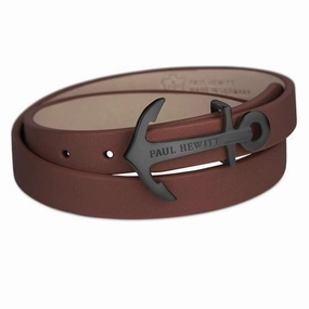 Paul Hewitt North Bound Black / Brown Bracelet - M hand-chain-bracelet  